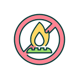 external Gas-System-Prohibition-rural-electrification-filled-color-icons-papa-vector icon