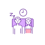 external Going-To-Bed-With-Partner-fixing-relationship-filled-color-icons-papa-vector icon