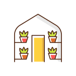 external Greenhouses-gardening-store-categories-filled-color-icons-papa-vector icon