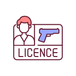 external Gun-License-gun-control-filled-color-icons-papa-vector icon