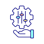 external Hand-Holding-Cogwheel-With-Levers-hospice-and-palliative-care-filled-color-icons-papa-vector icon