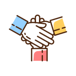 external Handshake-hygge-filled-color-icons-papa-vector icon