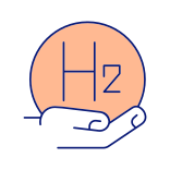external Hydrogen-Sign-in-Hand-hydrogen-benefits-filled-color-icons-papa-vector icon