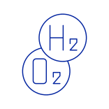 external Hydrogen-and-Oxygen-Reaction-hydrogen-benefits-filled-color-icons-papa-vector icon