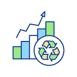 external Improving-Recycling-And-Reusing-Habits-circular-economy-filled-color-icons-papa-vector icon