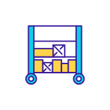 external Inventory-Storage-warehouse-management-filled-color-icons-papa-vector icon