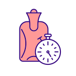 external Keeping-Warm-With-Hot-Water-Bottle-For-Long-Time-pet-wellness-filled-color-icons-papa-vector icon