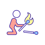 external Kid-Playing-With-Matches-child-mental-health-filled-color-icons-papa-vector icon