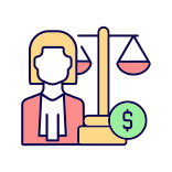external Lawyer-finance-careers-and-jobs-filled-color-icons-papa-vector icon