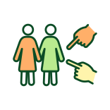 external Lesbian-Couple-hate-speech-concepts-filled-color-icons-papa-vector icon