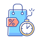 external Limited-time-Offer-loyalty-program-filled-color-icons-papa-vector icon