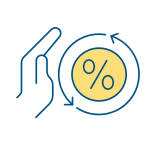 external Lower-Bank-Fees-banking-onboarding-filled-color-icons-papa-vector icon