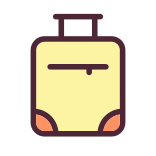 external Luggage-ui-filled-color-icons-papa-vector icon