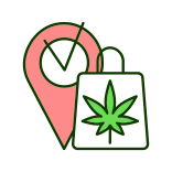 external Marijuana-Dispensary-cannabis-filled-color-icons-papa-vector icon