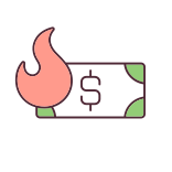 external Money-And-Fire-inflation-filled-color-icons-papa-vector icon