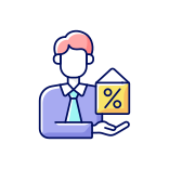 external Mortgage-Broker-broker-services-filled-color-icons-papa-vector icon