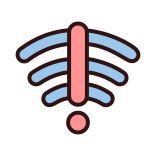 external No-Internet-Connection-warning-filled-color-icons-papa-vector icon