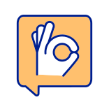 external Okay-Gesture-employee-mental-health-filled-color-icons-papa-vector icon