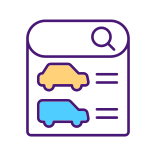 external Online-Car-Search-content-management-filled-color-icons-papa-vector icon