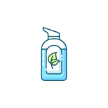 external Organic-Sanitizer-sanitizers-filled-color-icons-papa-vector icon