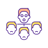 external Paranoid-Leader-toxic-workplace-filled-color-icons-papa-vector icon