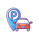 external Parking-Area-car-sharing-filled-color-icons-papa-vector icon