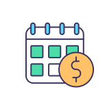 external Payment-Schedule-asset-management-filled-color-icons-papa-vector icon