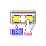 external Placing-Bet-sports-betting-filled-color-icons-papa-vector-2 icon