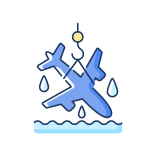 external Plane-Salvage-marine-industry-filled-color-icons-papa-vector icon