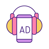 external Podcasting-digital-marketing-filled-color-icons-papa-vector icon