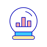 external Predicting-Data-Analytics-business-analytics-and-intelligence-filled-color-icons-papa-vector icon