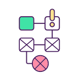 external Process-Failure-lean-manufacturing-filled-color-icons-papa-vector icon