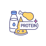 external Protein-pregnancy-filled-color-icons-papa-vector icon