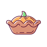external Pumpkin-Pie-pumpkin-recipes-filled-color-icons-papa-vector icon