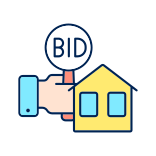 external Real-Estate-Auction-auction-filled-color-icons-papa-vector icon