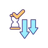 external Reduce-Spending-Time-iot-in-business-filled-color-icons-papa-vector icon