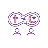 external Religious-Assimilation-religious-issues-filled-color-icons-papa-vector icon