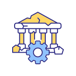 external Restore-Ancient-Architecture-Technology-heritage-conservation-filled-color-icons-papa-vector icon