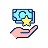 external Reward-bonuses-filled-color-icons-papa-vector icon