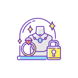 external Safety-Pledge-pawn-shop-filled-color-icons-papa-vector icon
