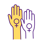 external Same-sex-female-partners-RGB-color-icon-lgbtq-filled-color-icons-papa-vector icon