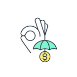 external Savings-Account-Insurance-banking-service-filled-color-icons-papa-vector icon