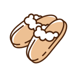 external Shearling-Slippers-hygge-filled-color-icons-papa-vector icon