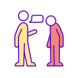 external Small-Talk-anxiety-filled-color-icons-papa-vector icon