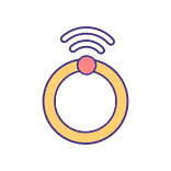 external Smart-Ring-contactless-payment-filled-color-icons-papa-vector icon