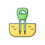 external Soil-Moisture-Monitoring-gardening-tools-filled-color-icons-papa-vector icon