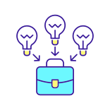 external Startup-Idea-innovation-management-filled-color-icons-papa-vector icon