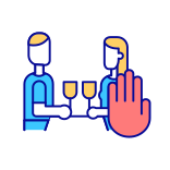 external Stop-Drinking-Alcohol-anorexia-and-bulimia-filled-color-icons-papa-vector icon
