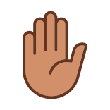external Stop-Gesture-hand-gesture-filled-color-icons-papa-vector-3 icon