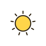 external Sun-photo-and-video-filled-color-icons-papa-vector icon